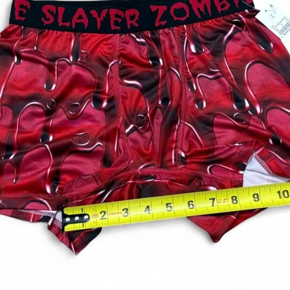 NWT Zombie Slayer Boxer Briefs Blood Drip Cyber Mall Goth Boys S Mad Engine